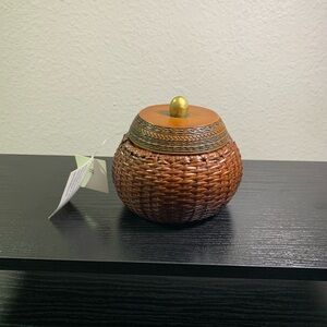 Joseph Abbound Tibetan Trek Mini Woven Trinket Basket With Lid